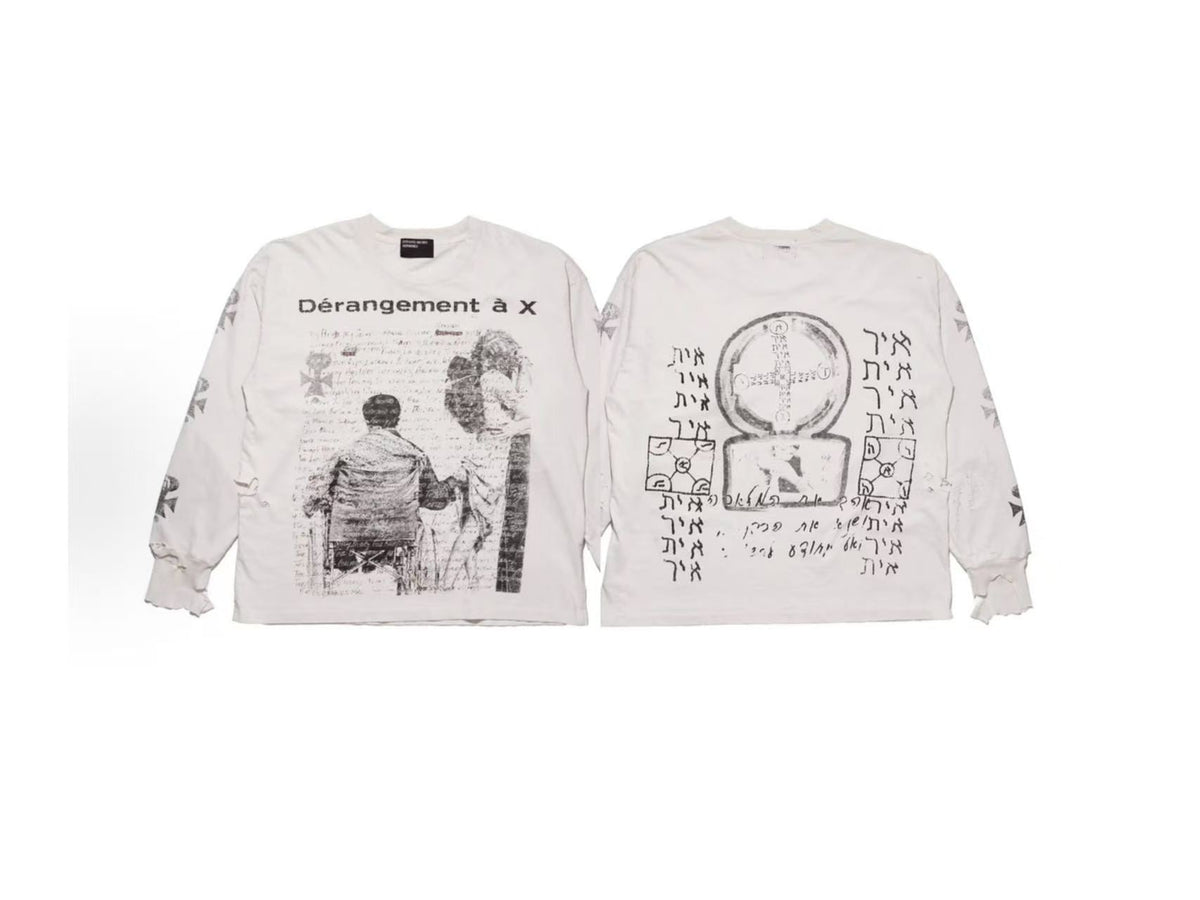 ERD Dérangement à X Dual‑Sided Graphic Long Sleeve Tee